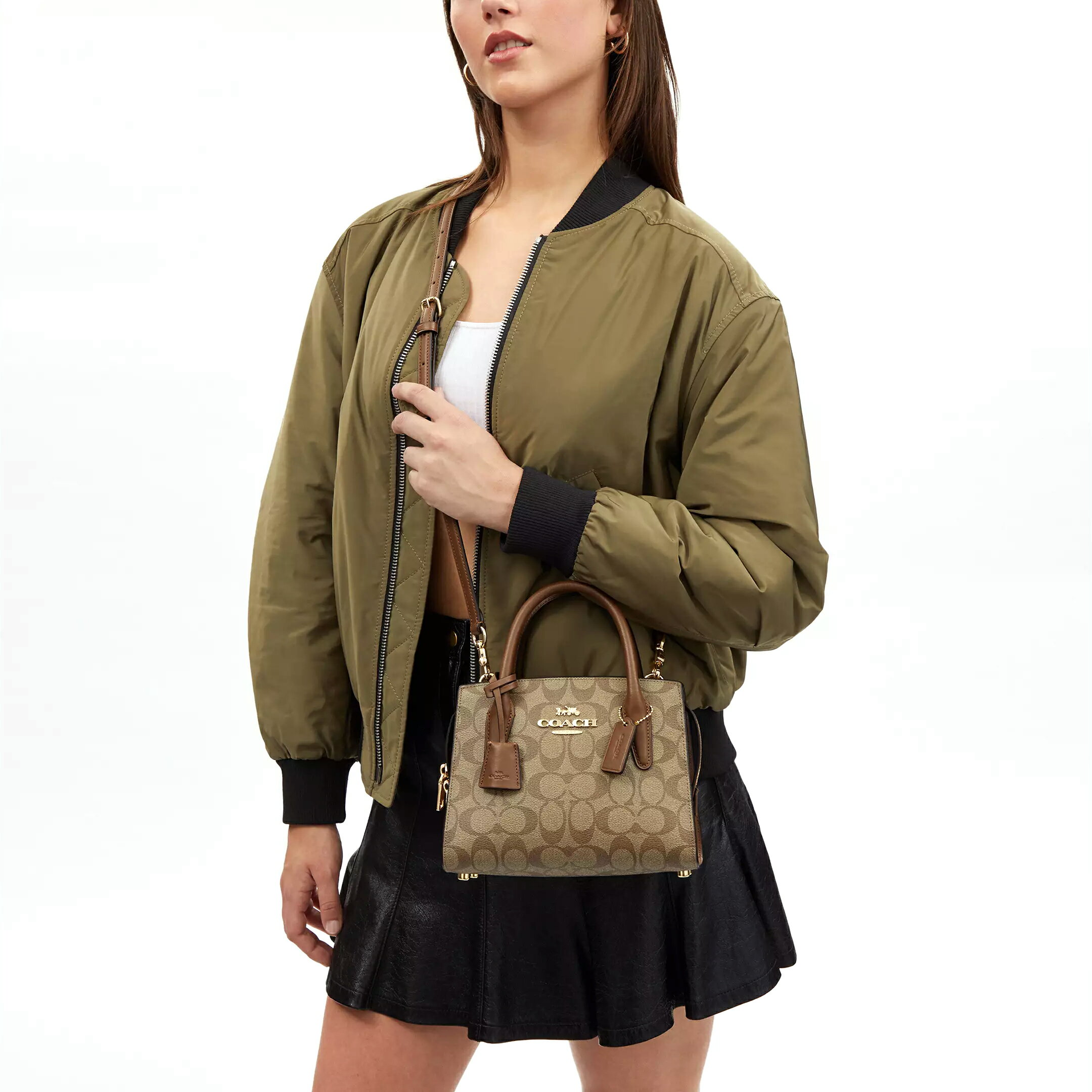 精選★COACH ANDREA CARRYALL 22 經典老花 托特單肩手提包 CP083(預購)~【母親節禮物★菲尼斯 國際精品3折起 春夏新品 換季下殺】 3