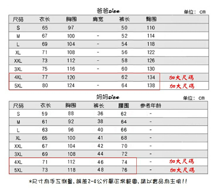 親子裝 大尺碼 親子套裝 純棉t恤+短褲 母女裝 全家福 櫻桃嚴選 T恤 一家三口 一 家四口 全家裝 情侶裝 6