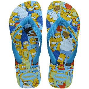 【質本嚴】哈瓦士Havaianas巴西人字拖 男款 Simpsons/藍滿版 新款/海灘鞋/拖鞋/夾腳拖