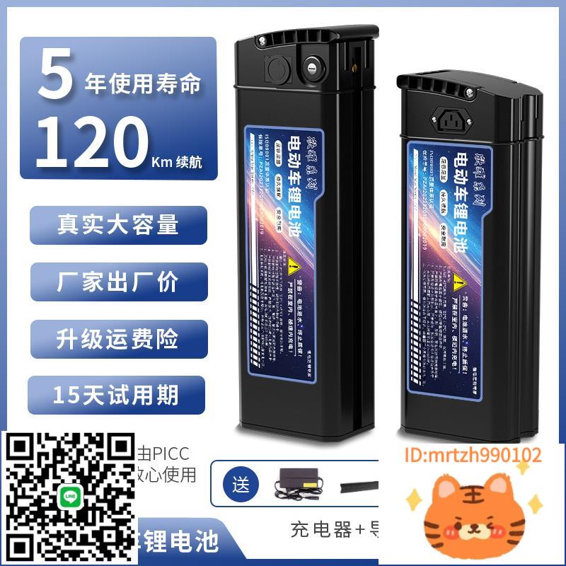 折疊電動車鋰電池48v大容量代駕專用20a便攜自行瓶通新日永久雅迪-杏奈生活舘
