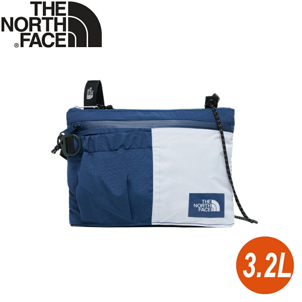 【The North Face 3.2L 單肩背提包 《深藍/灰白》】52TO/休閒揹包/側揹包