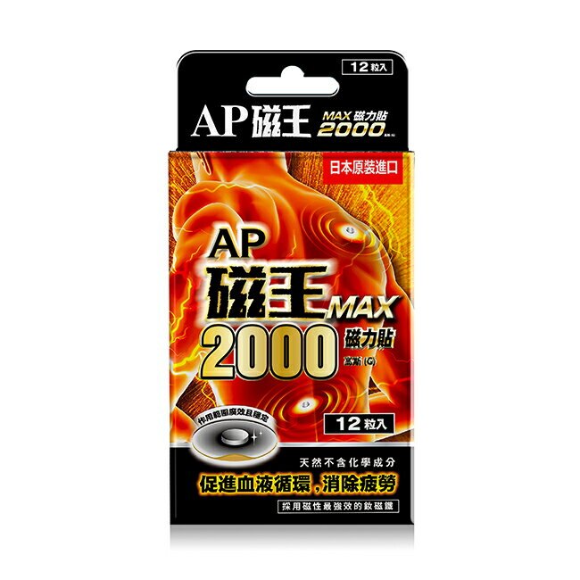AP磁王磁力貼2000高斯12粒