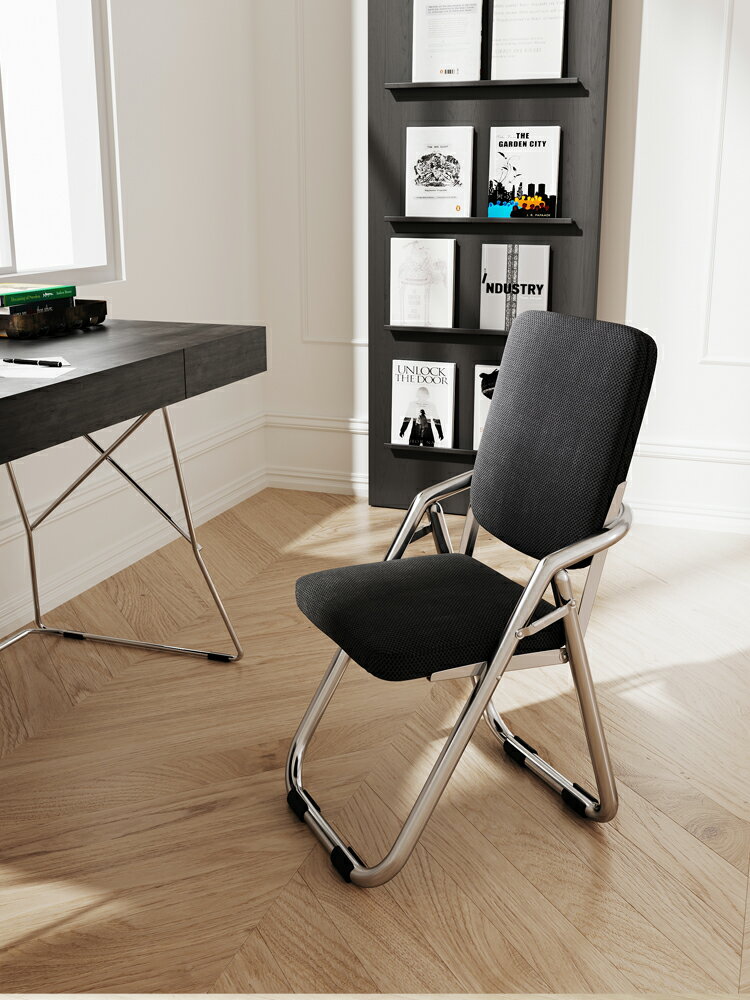 【免運】 折疊椅家用靠背宿舍椅子簡易舒適靠椅現代簡約餐椅辦公室電腦凳子