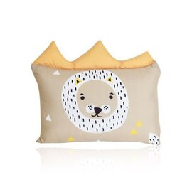 韓國 DreamB 透氣防蹣護頭型嬰兒枕-獅子【100%韓國製造，透氣防蹣護頭型嬰兒枕】【紫貝殼】