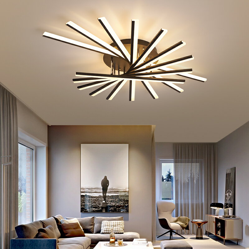 家用客廳燈北歐led吸頂燈簡約現代大氣輕奢藝術臥室創意個性燈具