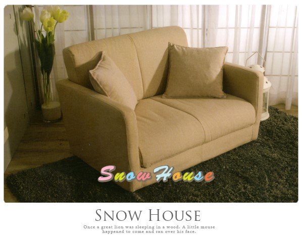 ╭☆雪之屋居家生活館☆╯R463-02 青木雙人沙發床(含抱枕)/沙發椅/造型沙發/雙人沙發/三人沙發