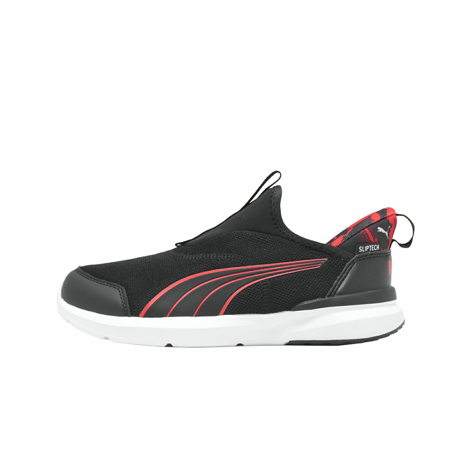 Puma 慢跑鞋 KruzProfoam Sliptech Aop PS 中童 黑 套入式 無鞋帶 運動鞋 405653-02