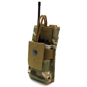 多功能對講戶外機包 Molle戰術副包 軍迷無線電保護套 迷彩手臺包