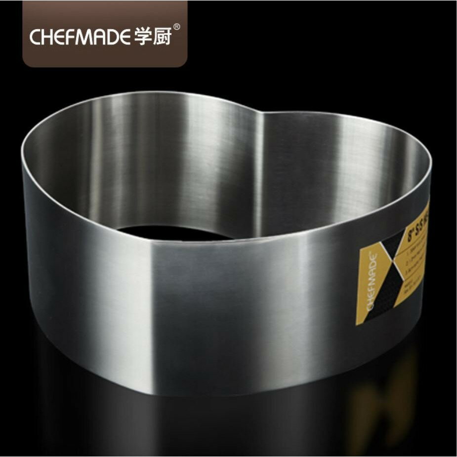 【學廚WK9309-心形慕斯圈6寸】不鏽鋼 慕斯圈 慕絲圈 蛋糕圈 慕斯模 麵包模具 烤箱用
