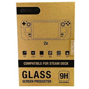 PGTECH 鋼化玻璃貼2入 適 Valve Steam Deck 遊戲主機 9H 鋼化膜保護貼 0.33mm 2.5D