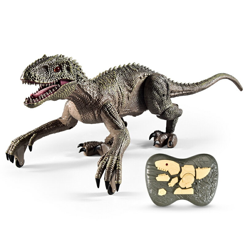 兒童遙控恐龍玩具仿真動物會走路大號電動霸王龍迅猛龍侏羅紀世界 全館免運