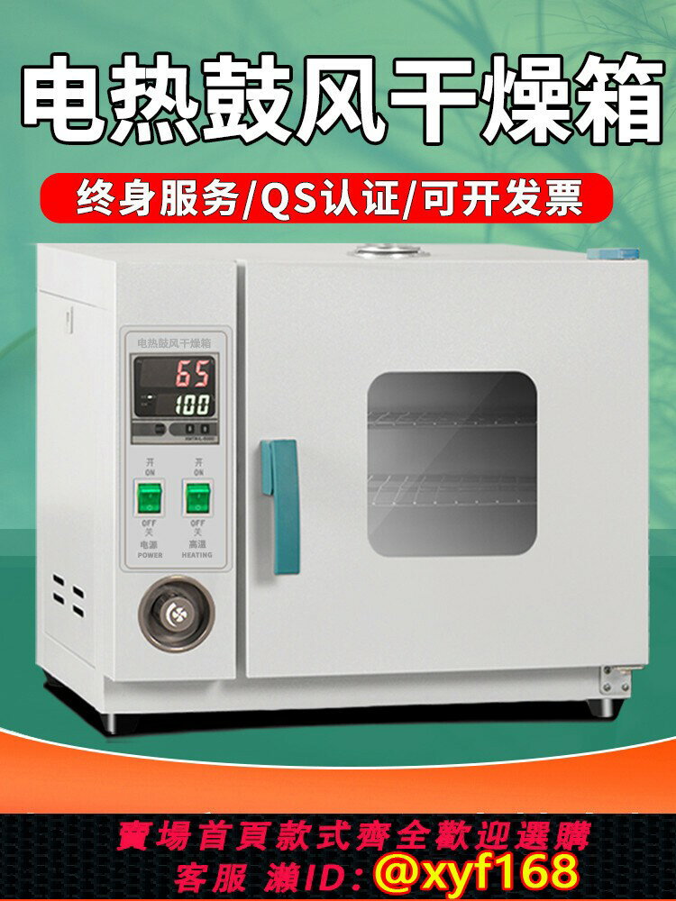 {公司貨 保固一年}電熱恆溫鼓風乾燥箱高溫加熱小型工業烤箱醫用烘乾機實驗室烘箱