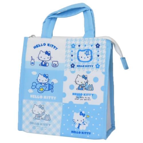 【震撼精品百貨】凱蒂貓_Hello Kitty~日本SANRIO三麗鷗 KITTY午餐袋 便當袋-藍*19726