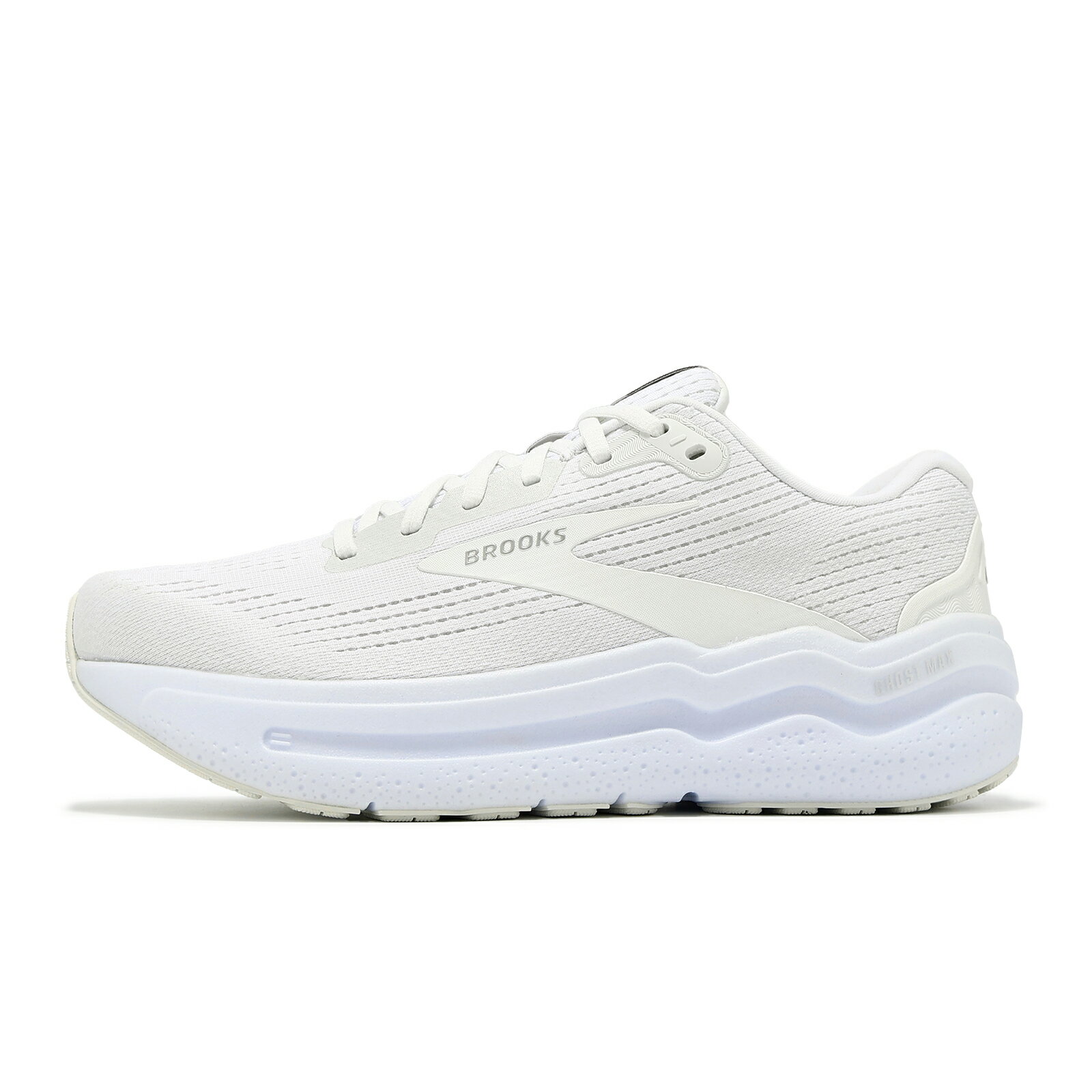 Brooks 慢跑鞋 Ghost Max 2 男鞋 白 厚底 緩衝 弧形大底 魔鬼極致 運動鞋