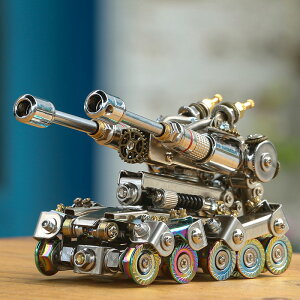 天啟坦克紅警機械金屬拼裝模型高難度創意組裝積木手辦擺件潮玩具