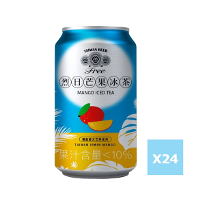 【台酒TTL】金牌FREE啤酒風味飲料-烈日芒果冰茶-24入組(無酒精啤酒)