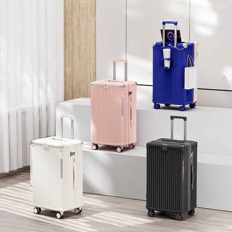 行李箱 登機箱 拉桿箱 熱賣款！免運2024高顏值多功能行李箱24寸拉桿箱萬向輪輕便出行旅行箱26寸批發八折下殺 打骨折 可開發票 加客服賴享受巨額減免金牌保障