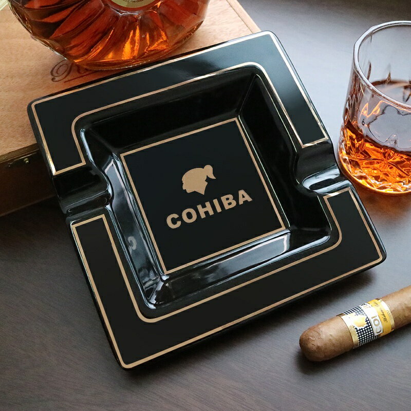 高希霸雪茄煙灰缸 歐式創意個性家用客廳書房復古潮流出口雪茄煙缸防滑設計 雪茄專用煙灰缸