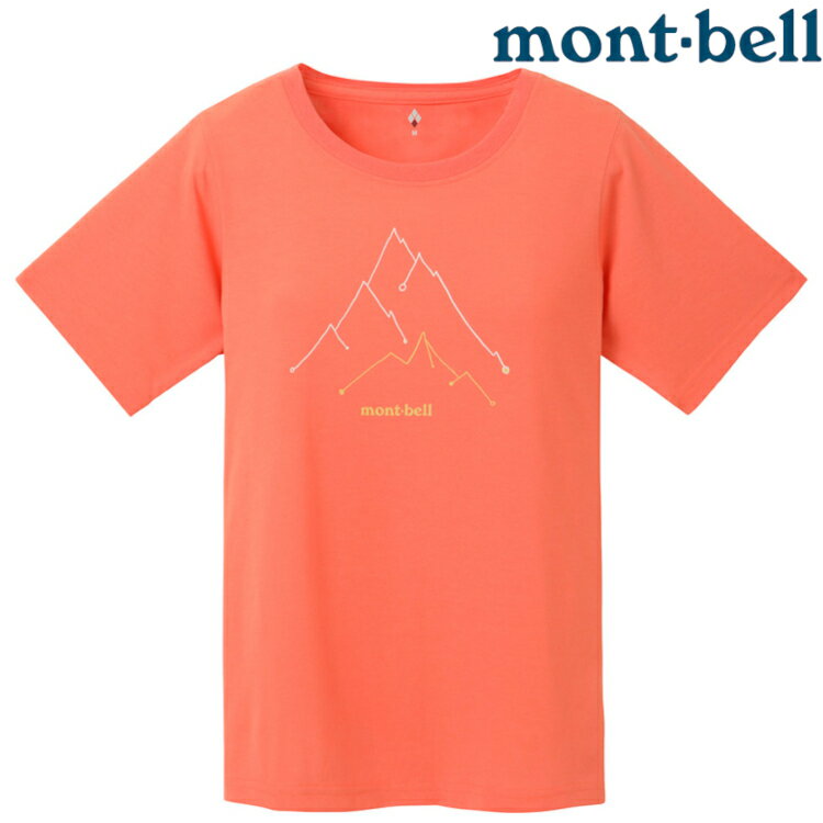 特價款 Mont-Bell Wickron 女款 排汗衣/圓領短袖 1114535 PEAK 頂峰 COPK 珊瑚粉紅