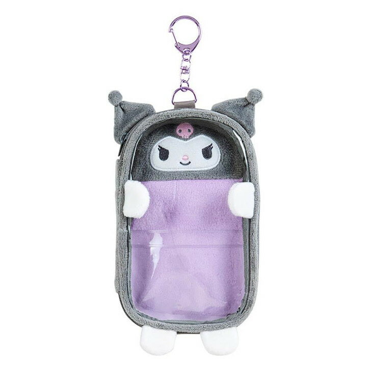 【震撼精品百貨】酷洛米 Kuromi~日本SANRIO三麗鷗 酷洛米絨毛視窗人形立牌收納包*65050