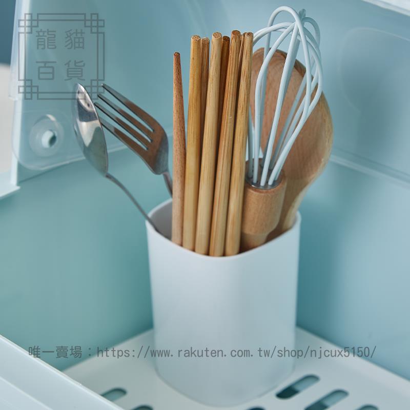 廚房瀝水碗櫃帶蓋放碗箱碗碟收納架家用小型碗筷收納盒碗盤置物架
