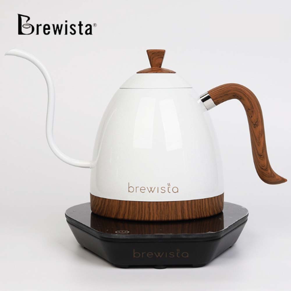 現貨免運 (贈濾紙100入) 電壓220V  不適用110V brewista溫控雙層咖啡手沖壺/電熱壺/木紋 7