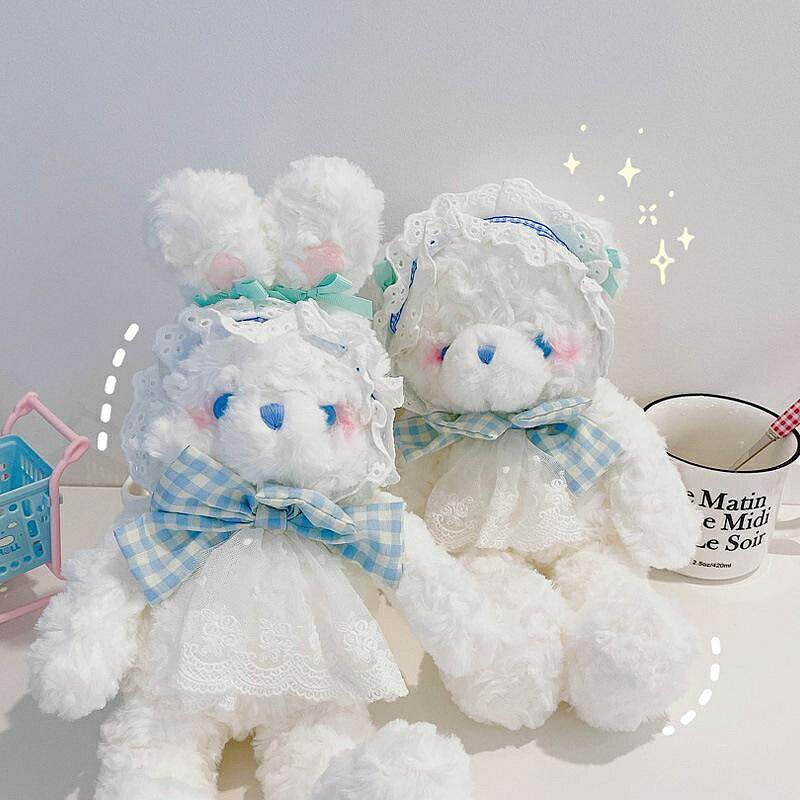 捉趣洛麗塔兔公仔毛絨玩具小熊玩偶女生日禮物婚禮婚慶布娃娃抱枕 玩偶/生日/情人/聖誕禮物/毛絨娃娃/抱枕娃娃