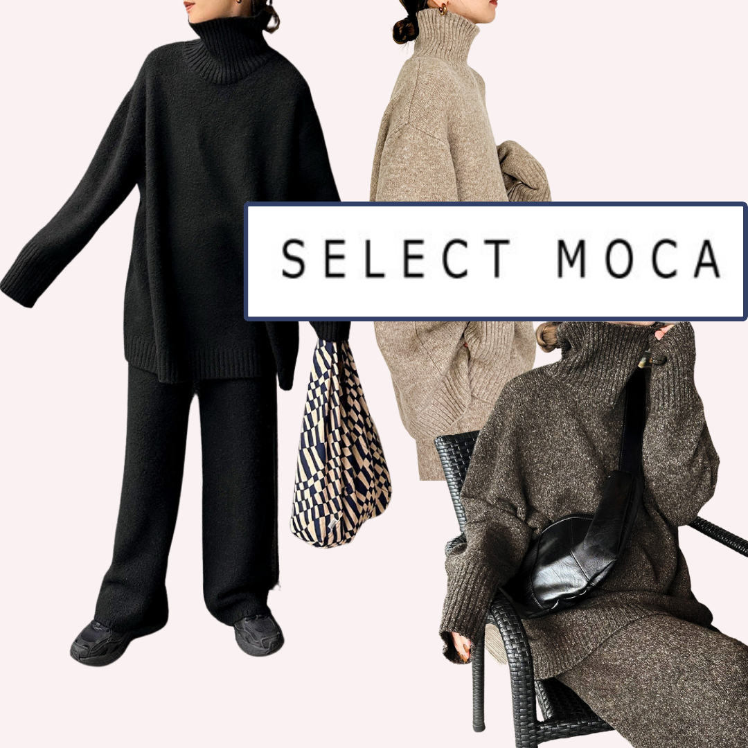 預購】select moca 日本小眾品牌羅紋針織上衣寬鬆毛衣針織毛衣| 舔手指