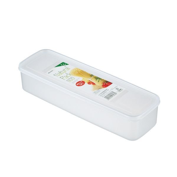 asdfkitty*日本製 INOMATA 長條型保鮮盒/麵條收納盒-1.1L-可微波