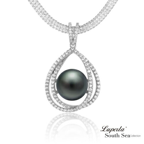 大東山珠寶 極致奢華 頂級南洋大溪地黑珍珠項鍊 極致閃耀