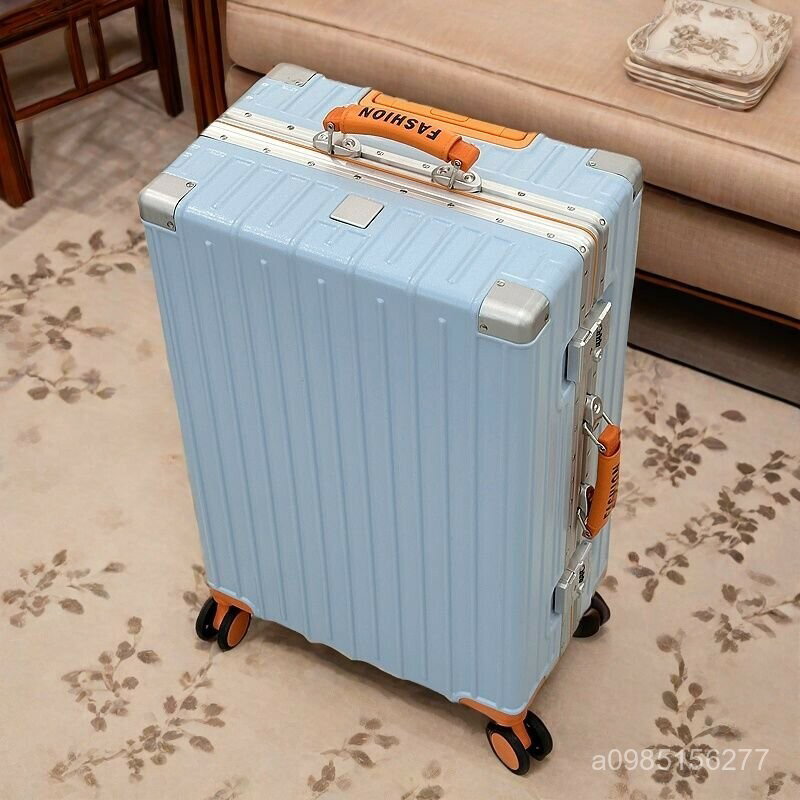 時尚感 鋁框行李箱 USB充電杯架行李箱 旅行箱 20吋登機箱 24吋 26吋 28吋大容量減震剎車輪 出國密碼箱拉桿箱