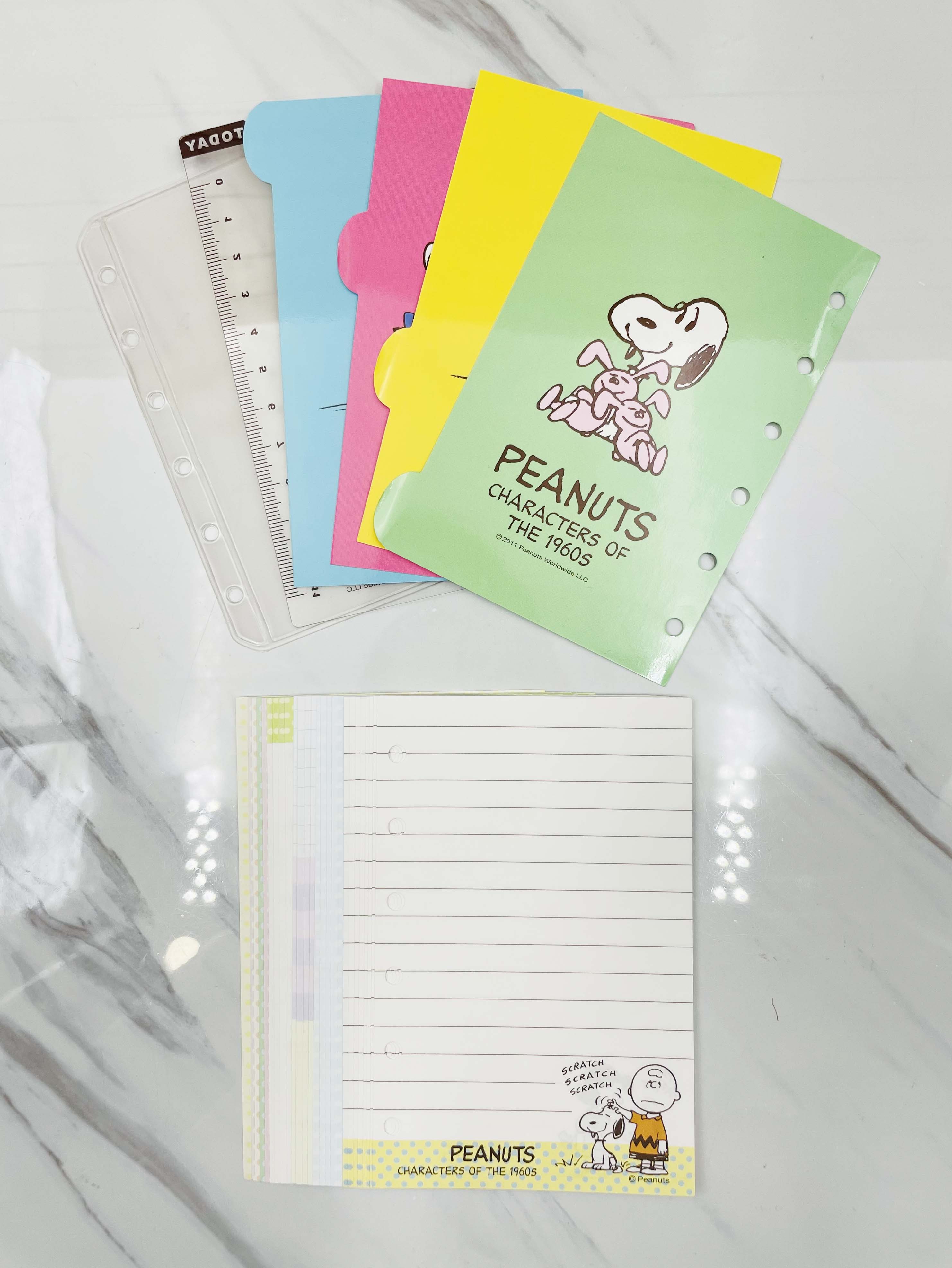 【震撼精品百貨】史奴比Peanuts Snoopy~史奴比 六孔補充內頁-開心*26670