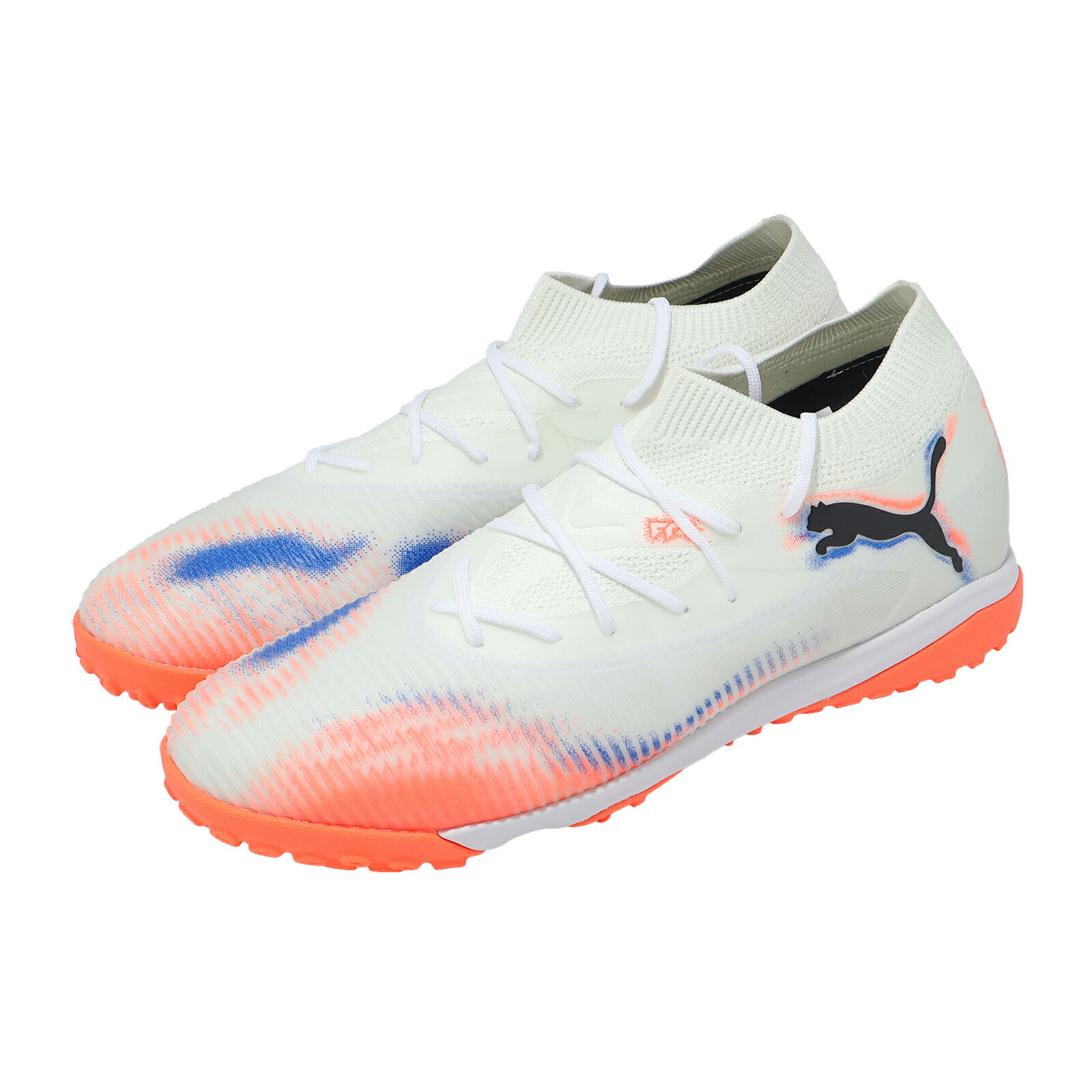 Puma 足球鞋 Future 8 Match TT 男鞋 白 黑 橘 人造草場 運動鞋 108597-01 7