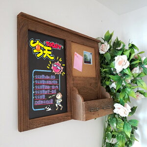 多功能創意木框掛式黑板 復古家用電表箱裝飾 客廳店鋪田園風壁飾 果果輕時尚