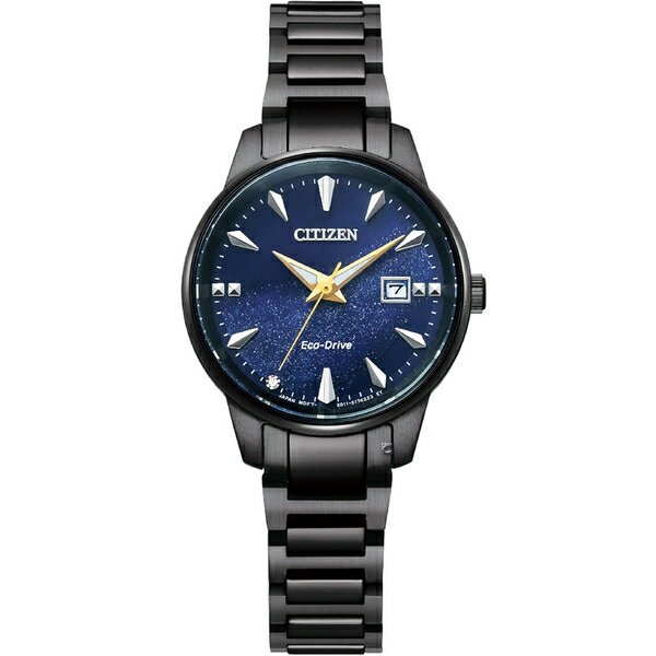 CITIZEN 星辰錶 銀河藍夜簡約簡約光動能女錶(EW2598-83L)-29mm-藍面鋼帶【刷卡回饋 分期0利率】【APP下單點數13倍送】