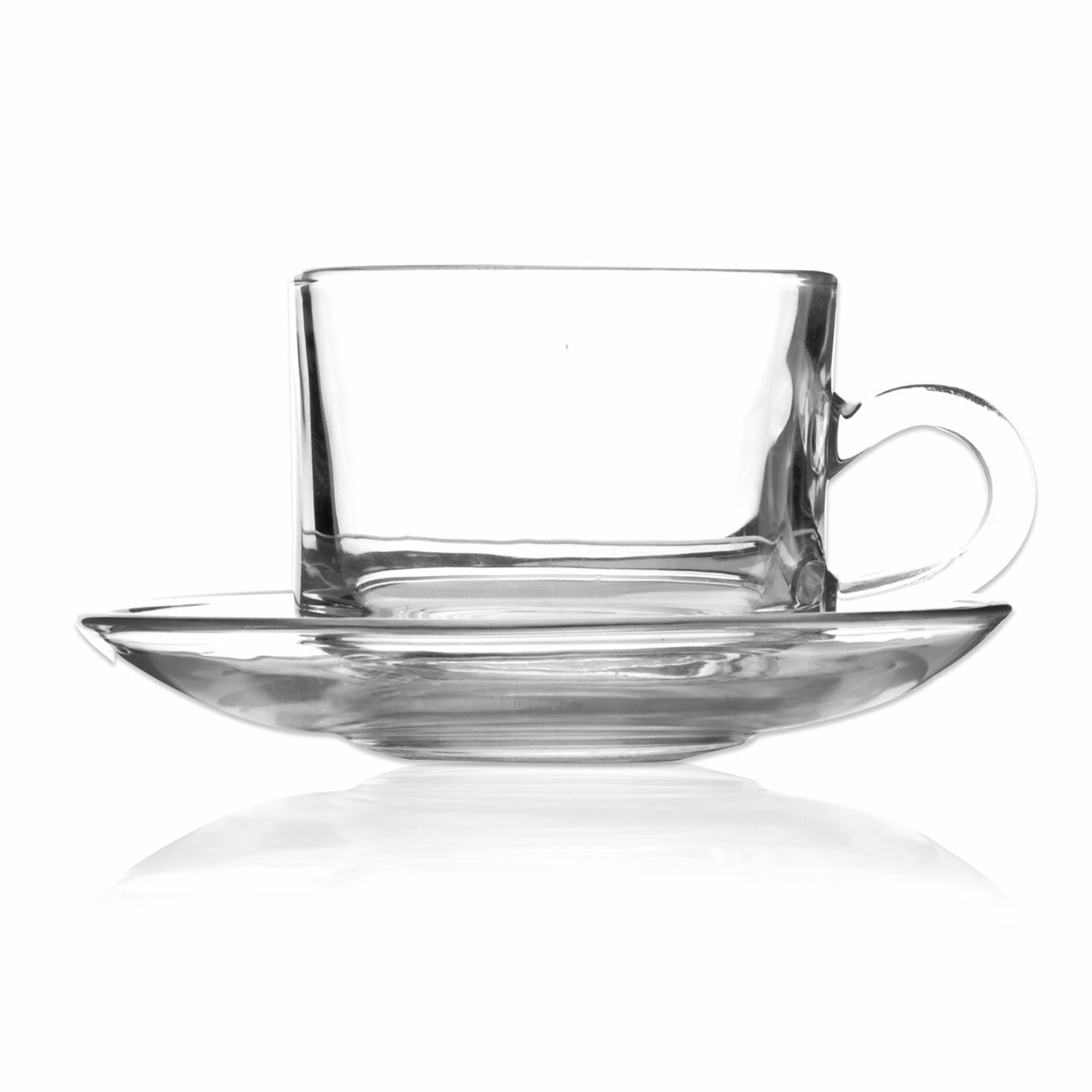 歐式玻璃咖啡杯碟套裝熱飲杯子茶杯碟熱水杯奶茶杯茶杯碟創意杯子