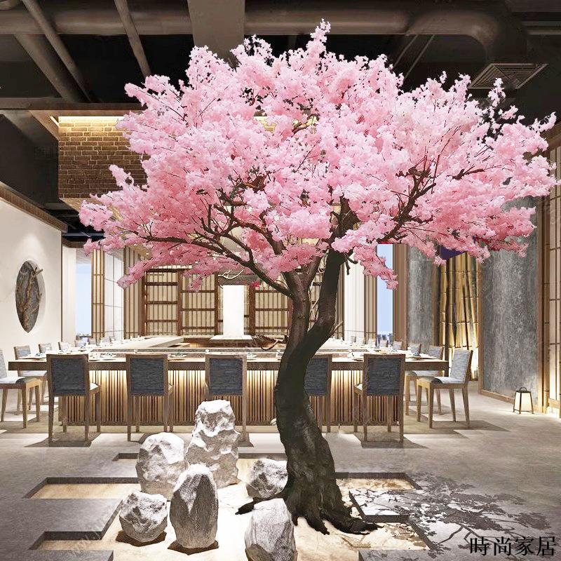 免運 附發票 工廠直銷 模擬樹 模擬擺件 綠植模擬櫻花樹桃花樹假樹裝飾室內室外許願樹商場擺設假花假桃樹大型WW0720