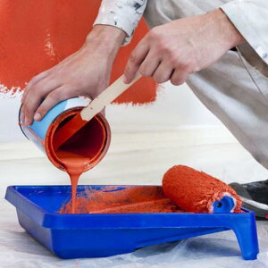 油漆托盤 寸 ABS 油漆盤 油漆DIY 不易變形 油漆桶 滾筒盤 托盤 漆盤【GL180】 123便利屋