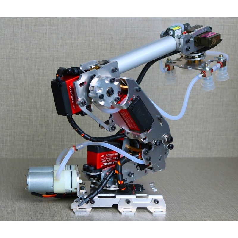 新款機械臂機械手臂多自由度機械手工業機器人模型六軸機器人201