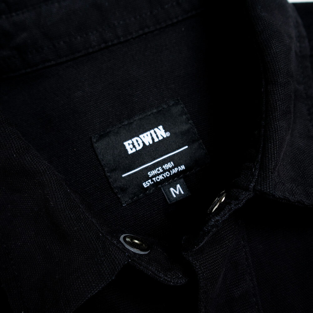 EDWIN 男款 工裝夾克外套 (黑色) 4