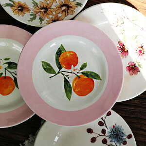 6英寸田園創意手繪陶瓷盤子家用餐具菜冷菜碟水果點心盤蛋糕碟