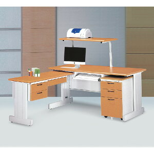 【 IS空間美學】SHU150L秘書桌(含上架/整組)(2023-B-190-11) 辦公桌/職員桌/辦公家具/電腦桌