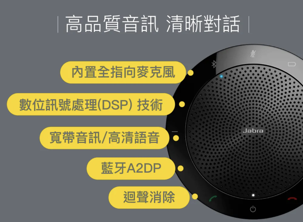 Jabra SPEAK 510+ (附藍芽接收器) USB全指向會議電話揚聲器
