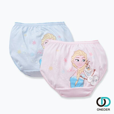 【ONEDER旺達】Disney 冰雪奇緣二入三角褲內褲 艾莎內褲 FZ-CG005