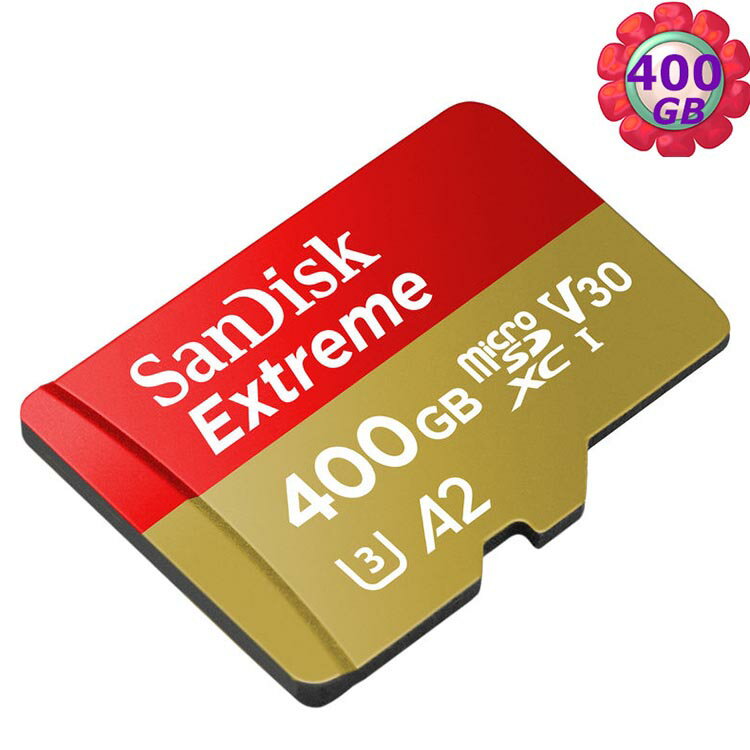 SanDisk 400GB 400G microSDXC【Extreme 160MB/s】microSD micro SD SDXC UHS 4K U3 V30 A2 C10 Class 10 SDSQXA1-400G 手機記憶卡