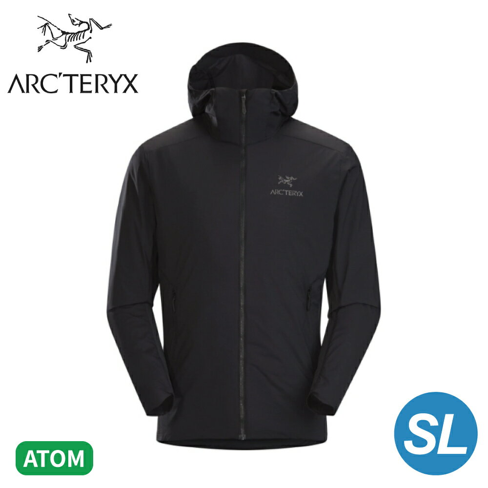 【ARC'TERYX 始祖鳥 男 Atom SL 化纖外套《黑》】26889/防潑水/防風/可壓縮/連帽外套