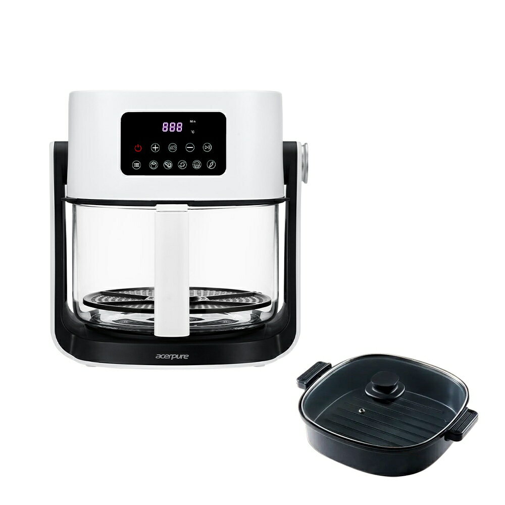 【acerpure】Chef 一翻炸 二合一翻轉空氣炸鍋-岩鹽白 KF754-70W 1