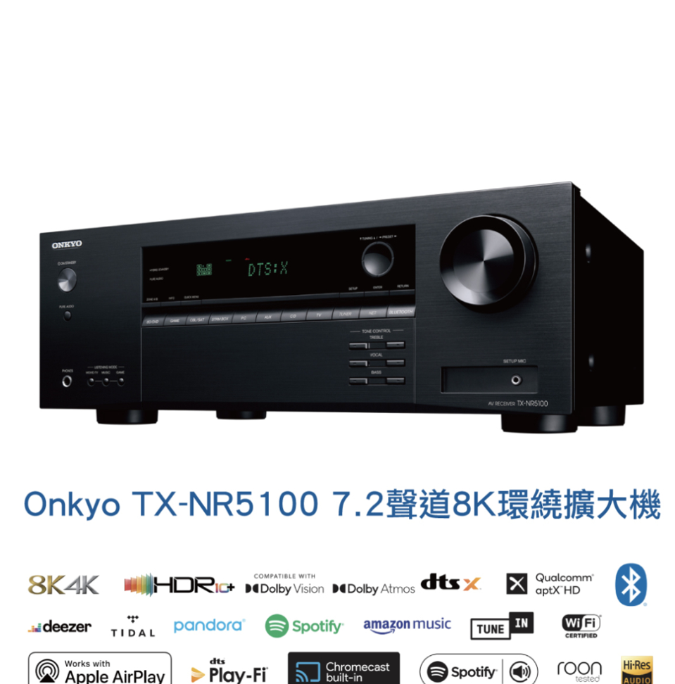 Onkyo TX-NR5100 7.2聲道環繞擴大機......福利品