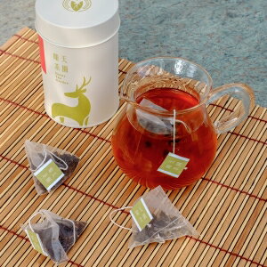 熟香烏龍原葉三角立體茶包(12入改為黑罐裝) 手工熟焙 熟茶