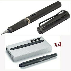 LAMY 狩獵者系列黑鋼筆*17safari+2盒墨水管
